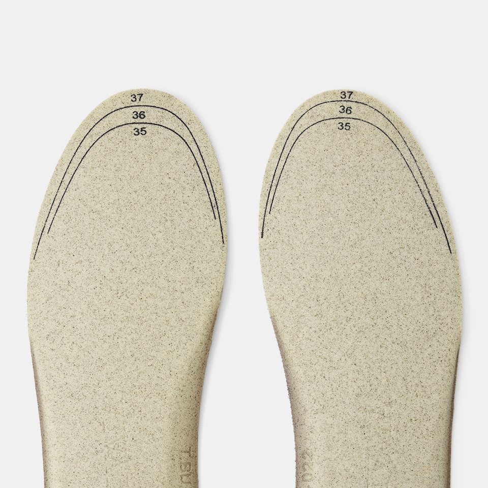 Round-toe Insoles in Black- Sustainable, Comfortable, and Washable Insoles | VIVAIA
