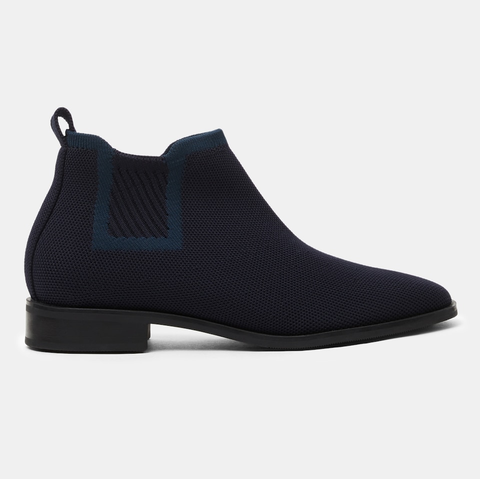 Ryan Chelsea Heeled Boots in Blue- Women's Sustainable and Stylish Shoes | VIVAIA