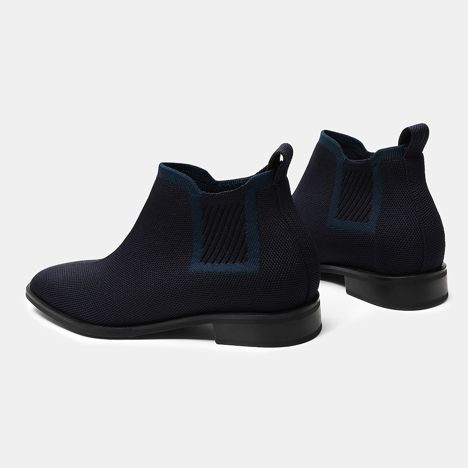Ryan Chelsea Heeled Boots in Blue- Women's Sustainable and Stylish Shoes | VIVAIA