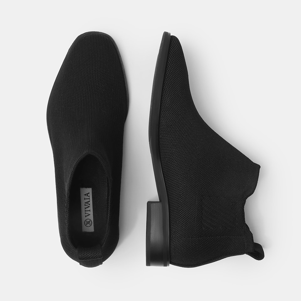 Ryan Chelsea Heeled Boots in Black- Women's Sustainable and Stylish Shoes | VIVAIA