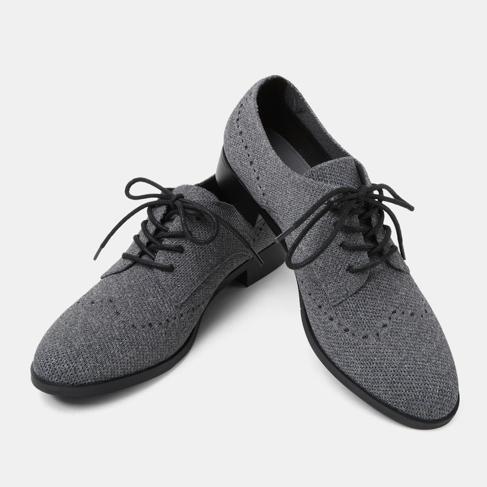 Victoria Round-toe Oxfoad Loafers in Rich Grey | Women's Sustainable and Stylish Shoes | VIVAIA