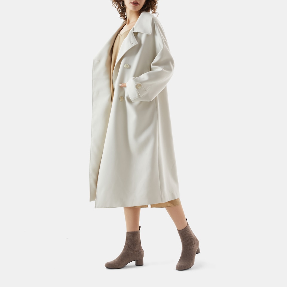 Zoe Wool Round-toe Boots in Tan Russet | Women's Sustainable and Stylish Shoes | VIVAIA