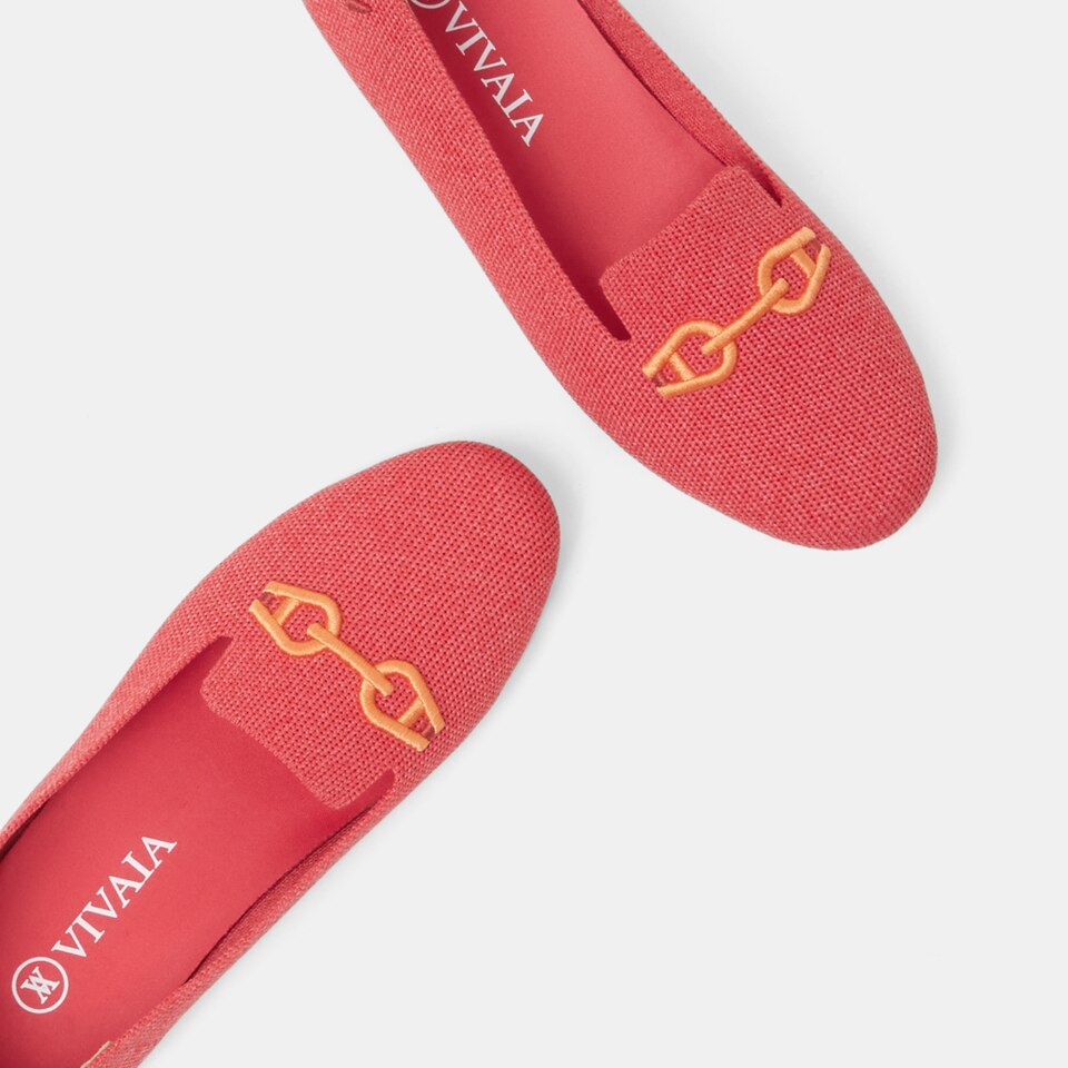 Eileen Loafers in Ferrari Red-Women's Everyday Work Loafer Shoes | VIVAIA