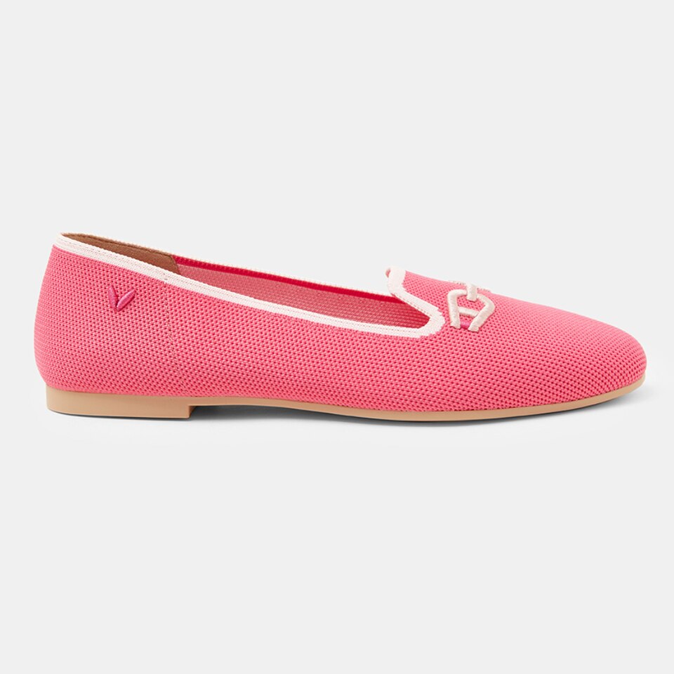 Eileen Loafers in Coral Red-Women's Everyday Work Loafer Shoes | VIVAIA