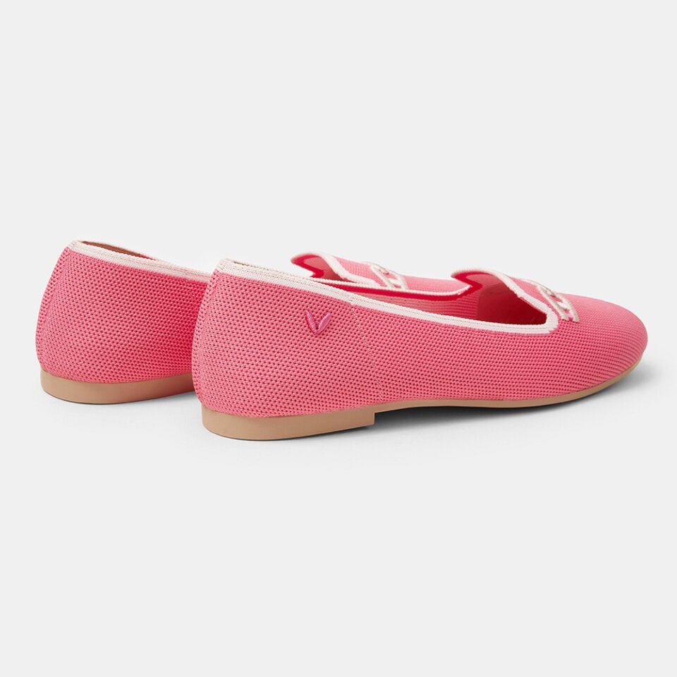 Eileen Loafers in Coral Red-Women's Everyday Work Loafer Shoes | VIVAIA