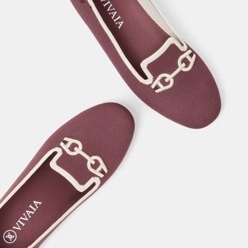 Eileen Loafers in Brick Red-Women's Everyday Work Loafer Shoes | VIVAIA