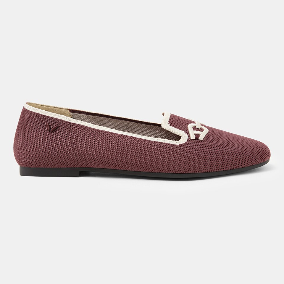 Eileen Loafers in Brick Red-Women's Everyday Work Loafer Shoes | VIVAIA