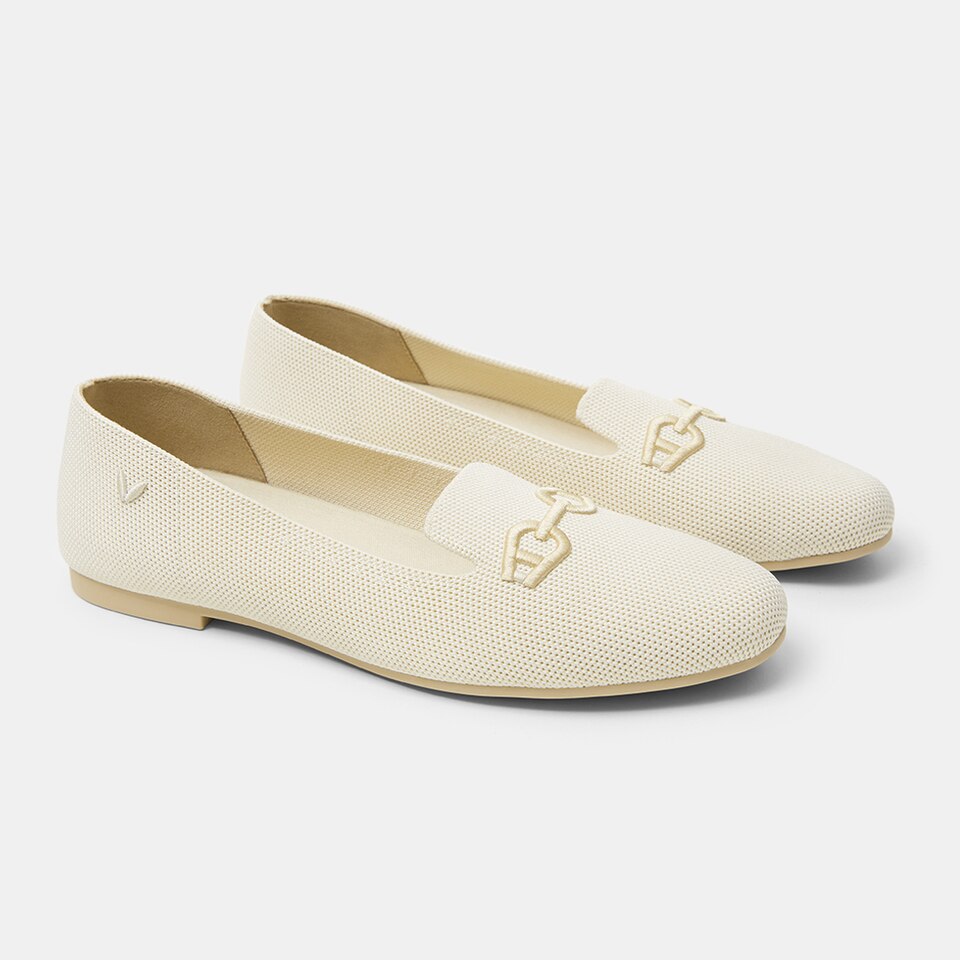 Eileen Loafers in Cream Ivory-Women's Everyday Work Loafer Shoes | VIVAIA