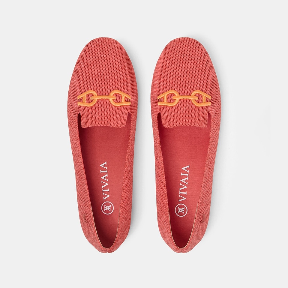 Eileen Loafers in Ferrari Red-Women's Everyday Work Loafer Shoes | VIVAIA