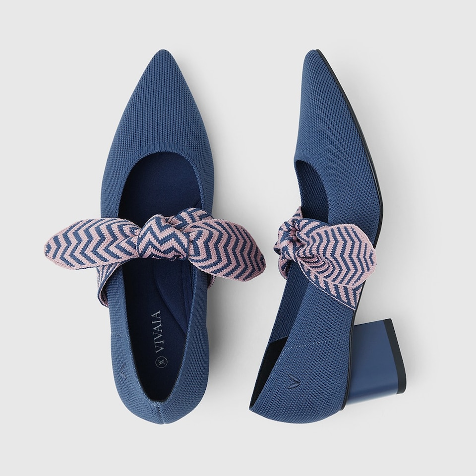 Aurora Pointy Heels in Berry Blue | Women's Sustainable and Stylish Shoes | VIVAIA
