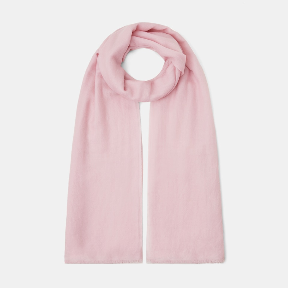 Lilac Wool-Yak Scarf in Pale Pink | Women's Sustainable and Stylish Scarves | VIVAIA