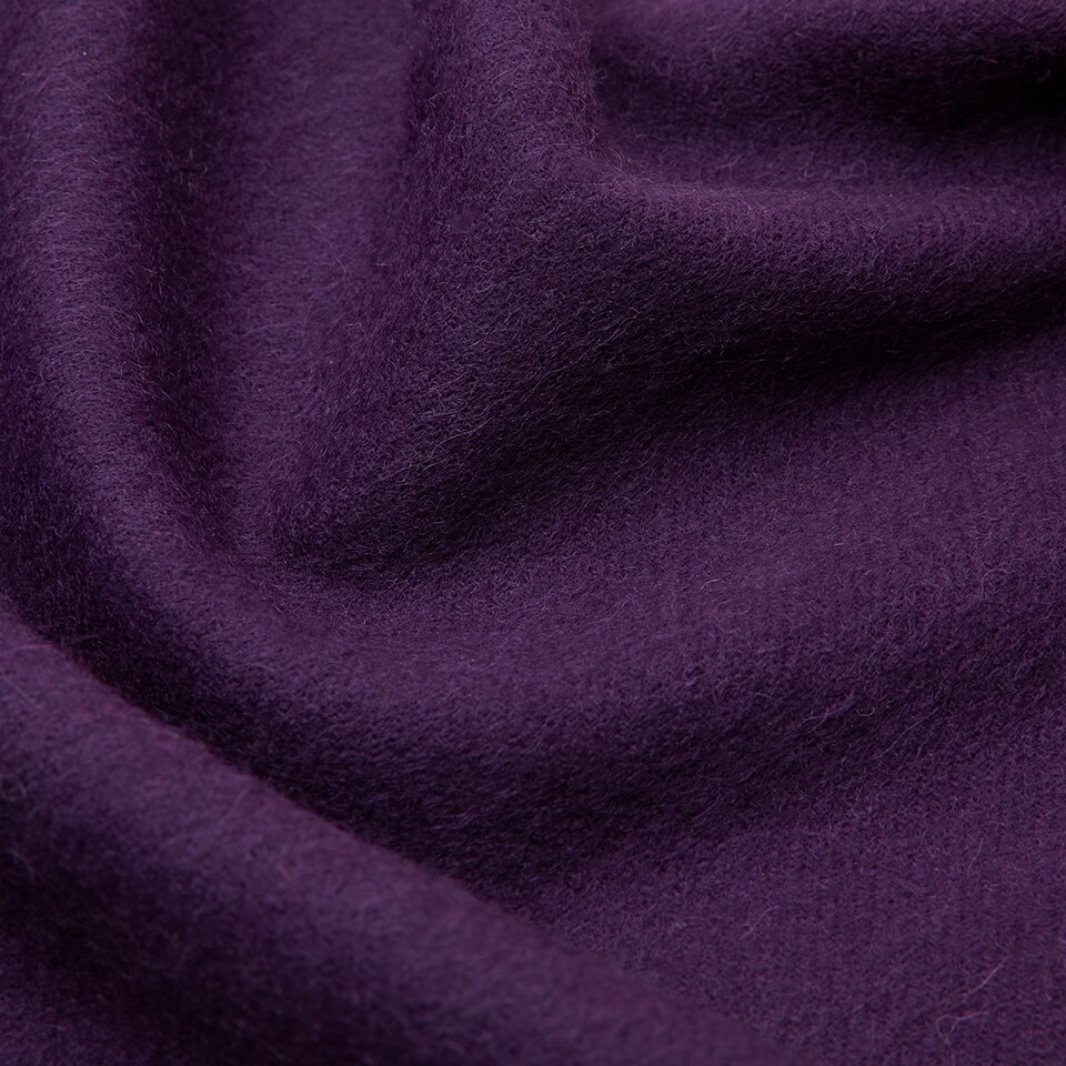 Lora Wool Scarf in Violet Purple | Women's Sustainable and Stylish Scarves | VIVAIA
