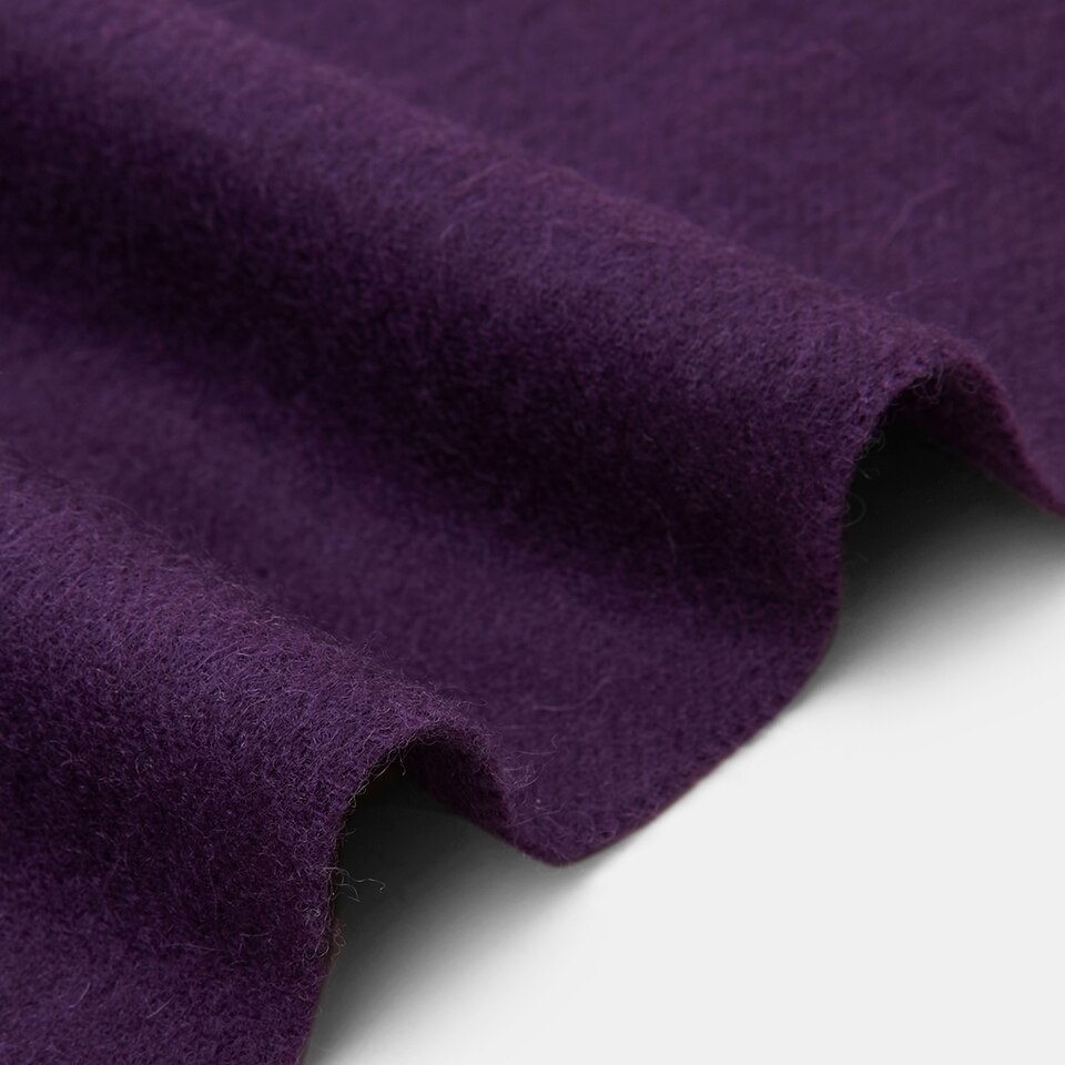 Lora Wool Scarf in Violet Purple | Women's Sustainable and Stylish Scarves | VIVAIA