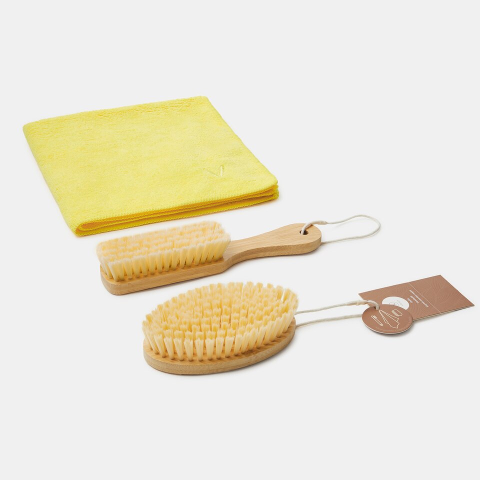Shoes' 3 in 1 Cleaning Kits-Soft Brush and Towel | VIVAIA
