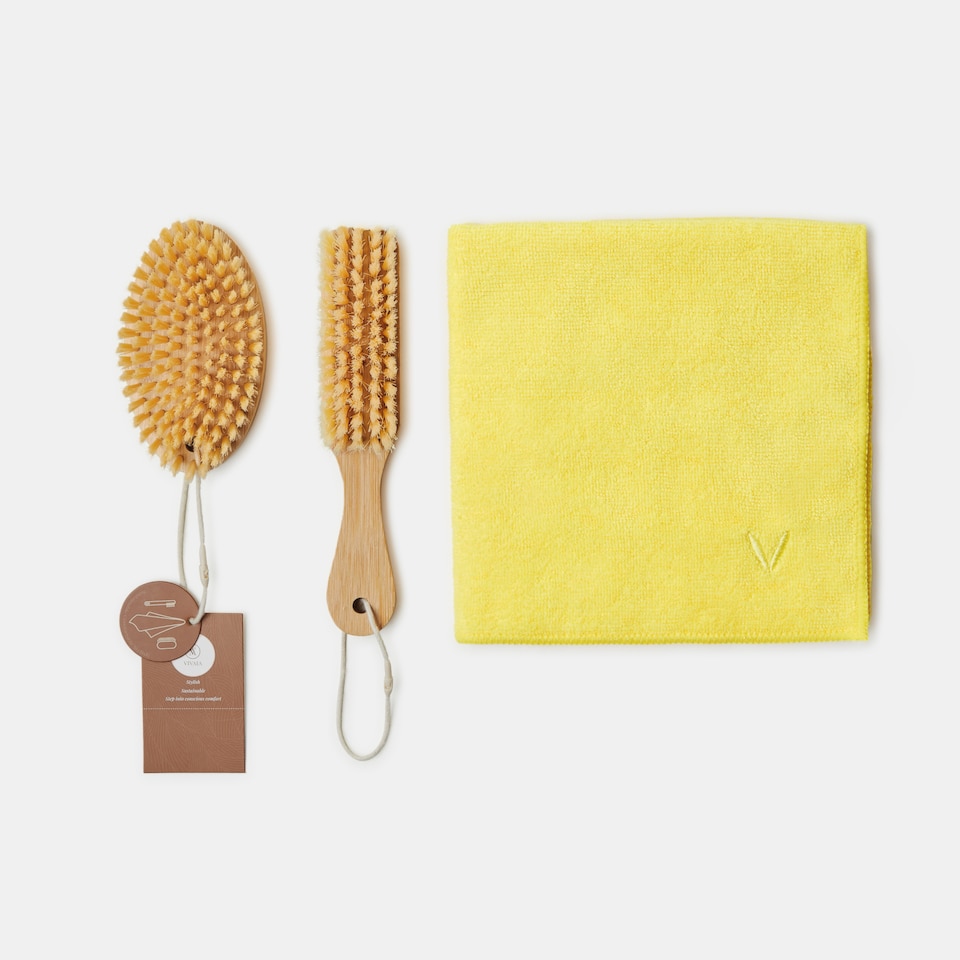 Shoes' 3 in 1 Cleaning Kits-Soft Brush and Towel | VIVAIA