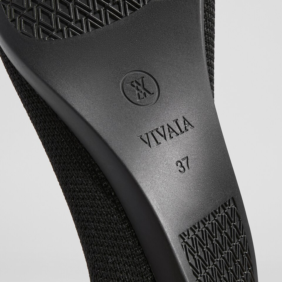 Avis Pointed-toe Flats in Black Ivory | Women's Sustainable, Washable and Stylish Shoes | VIVAIA