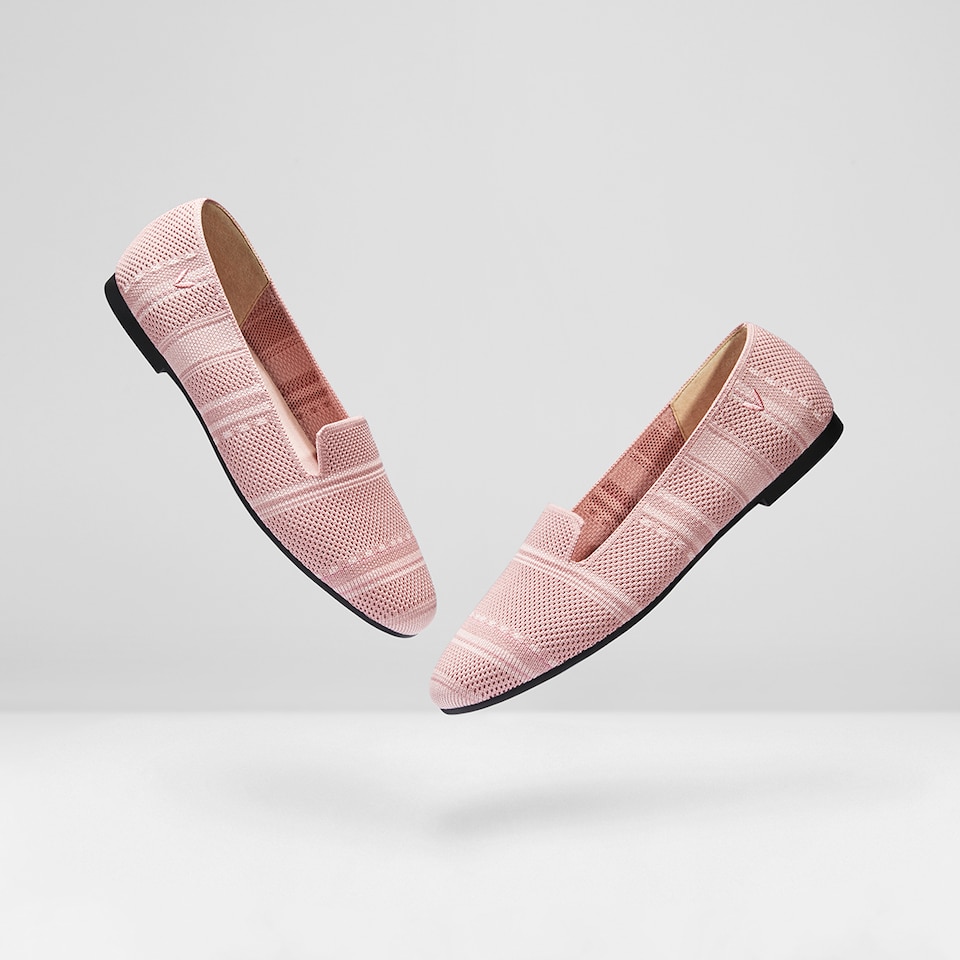 Elly Round-toe Loafers in Pale Pink | Women's Sustainable, Washable and Stylish Shoes | VIVAIA