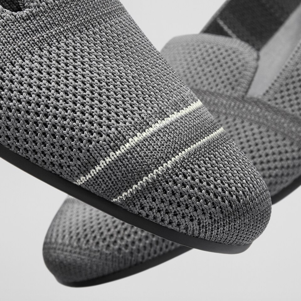 Elly Round-toe Loafers in Silver Grey | Women's Sustainable, Washable and Stylish Shoes | VIVAIA