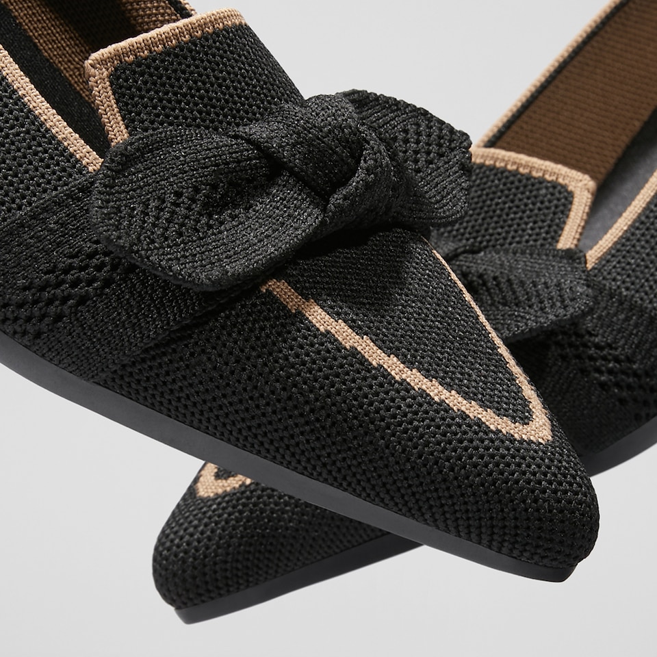 Michelle Pointed-toe Loafers in Black | Women's Sustainable, Washable and Stylish Shoes | VIVAIA