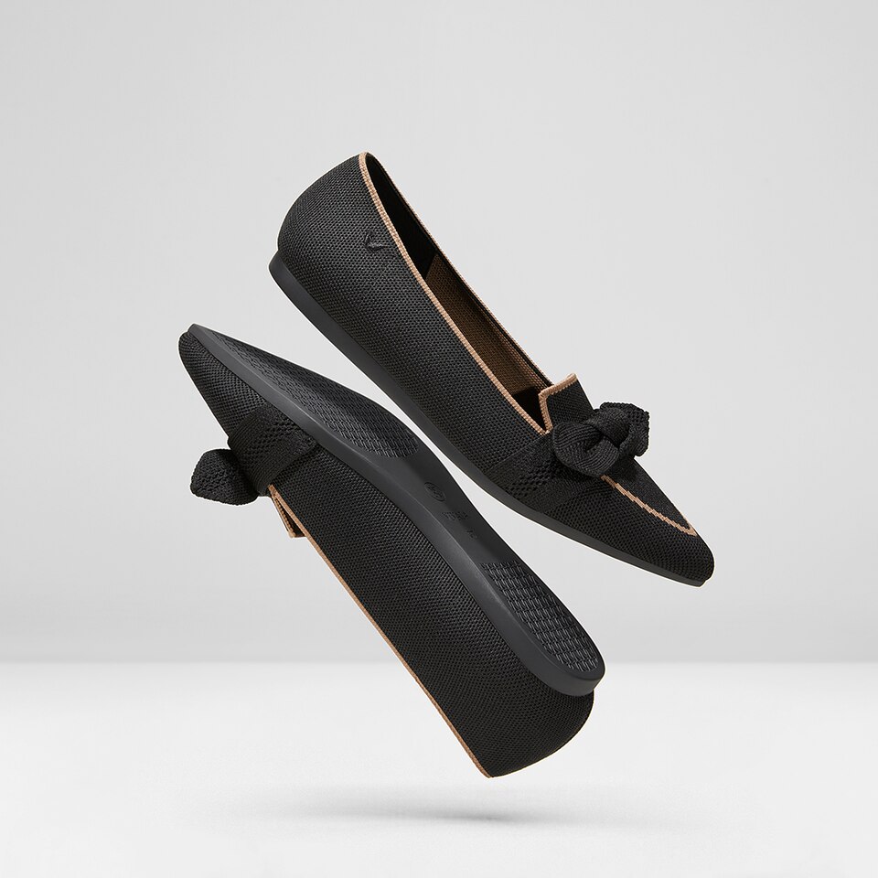 Michelle Pointed-toe Loafers in Black | Women's Sustainable, Washable and Stylish Shoes | VIVAIA