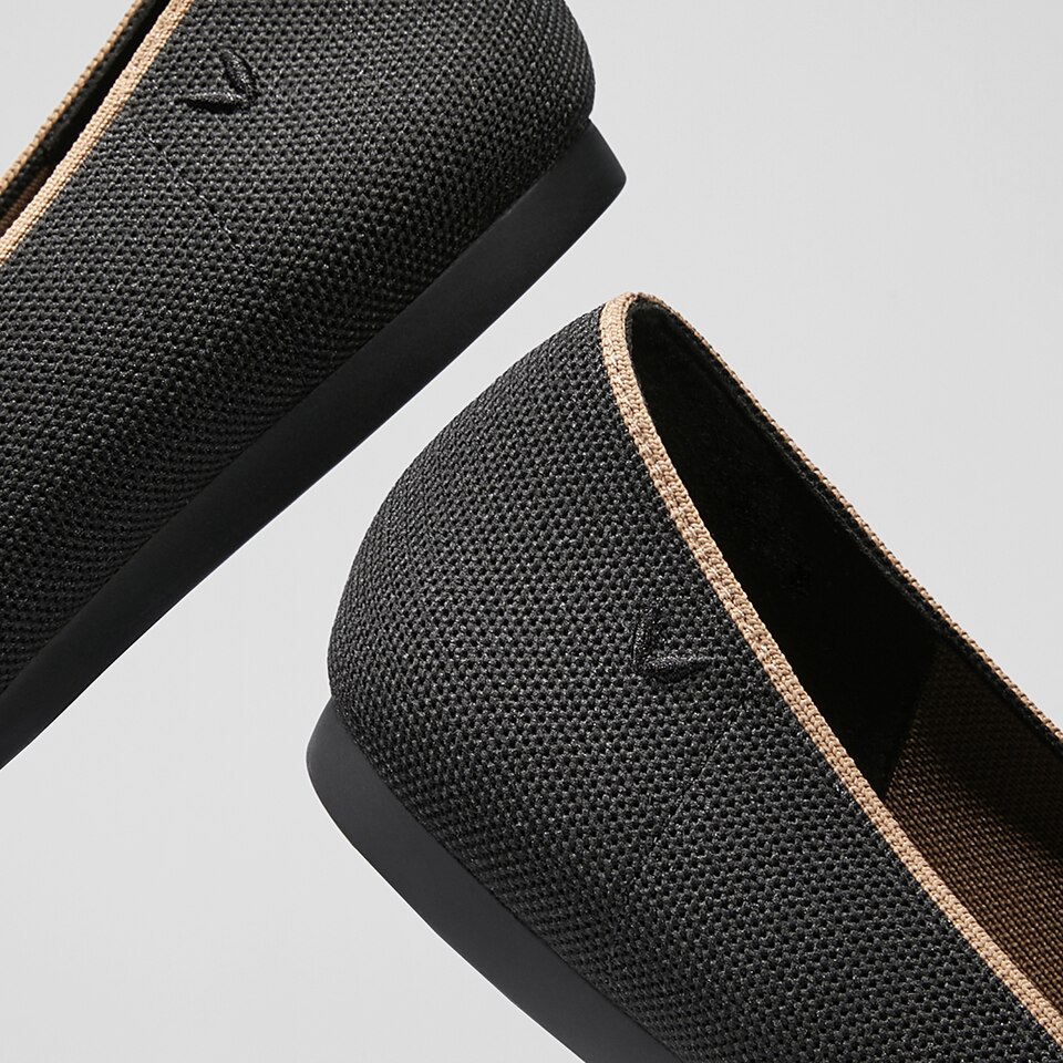 Michelle Pointed-toe Loafers in Black | Women's Sustainable, Washable and Stylish Shoes | VIVAIA