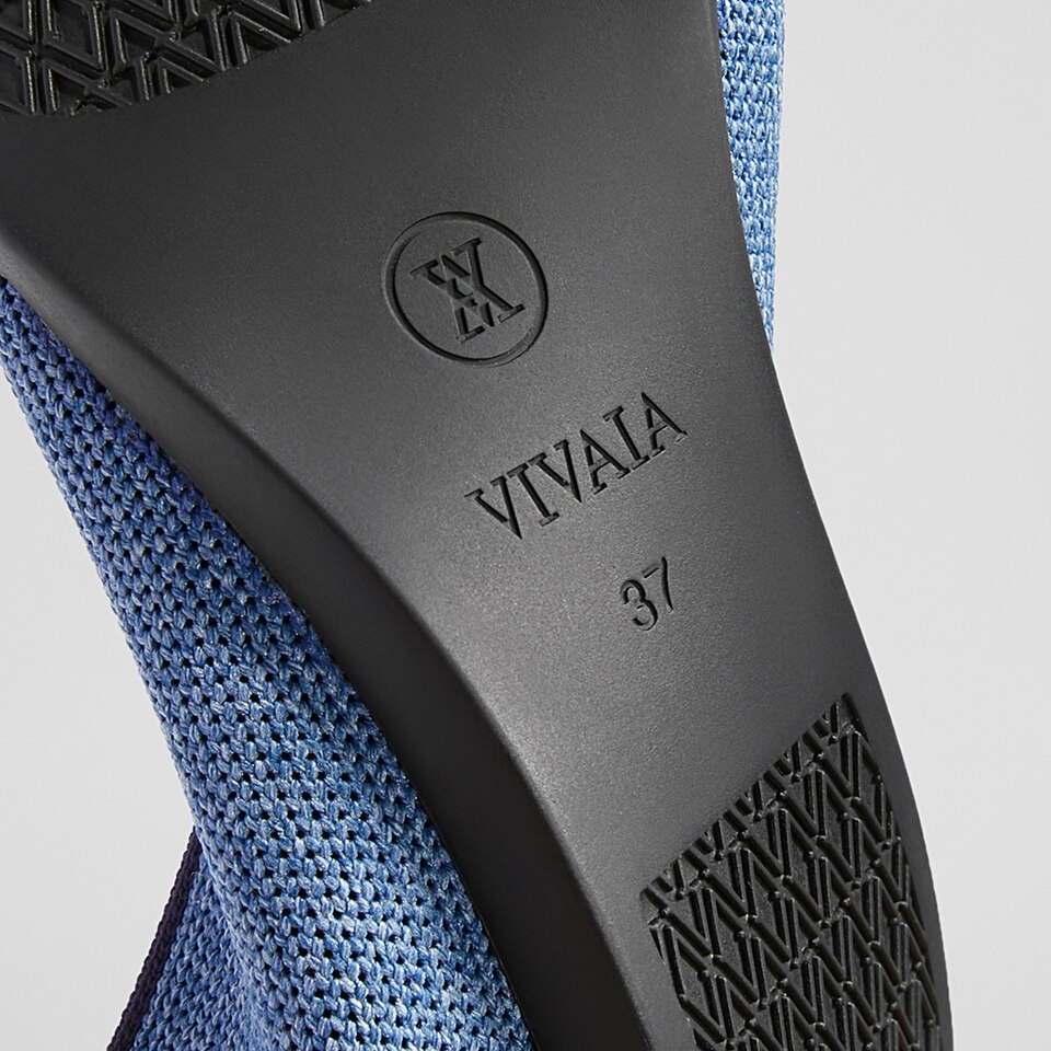 Michelle Pointed-toe Loafers in Denim Blue | Women's Sustainable, Washable and Stylish Shoes | VIVAIA