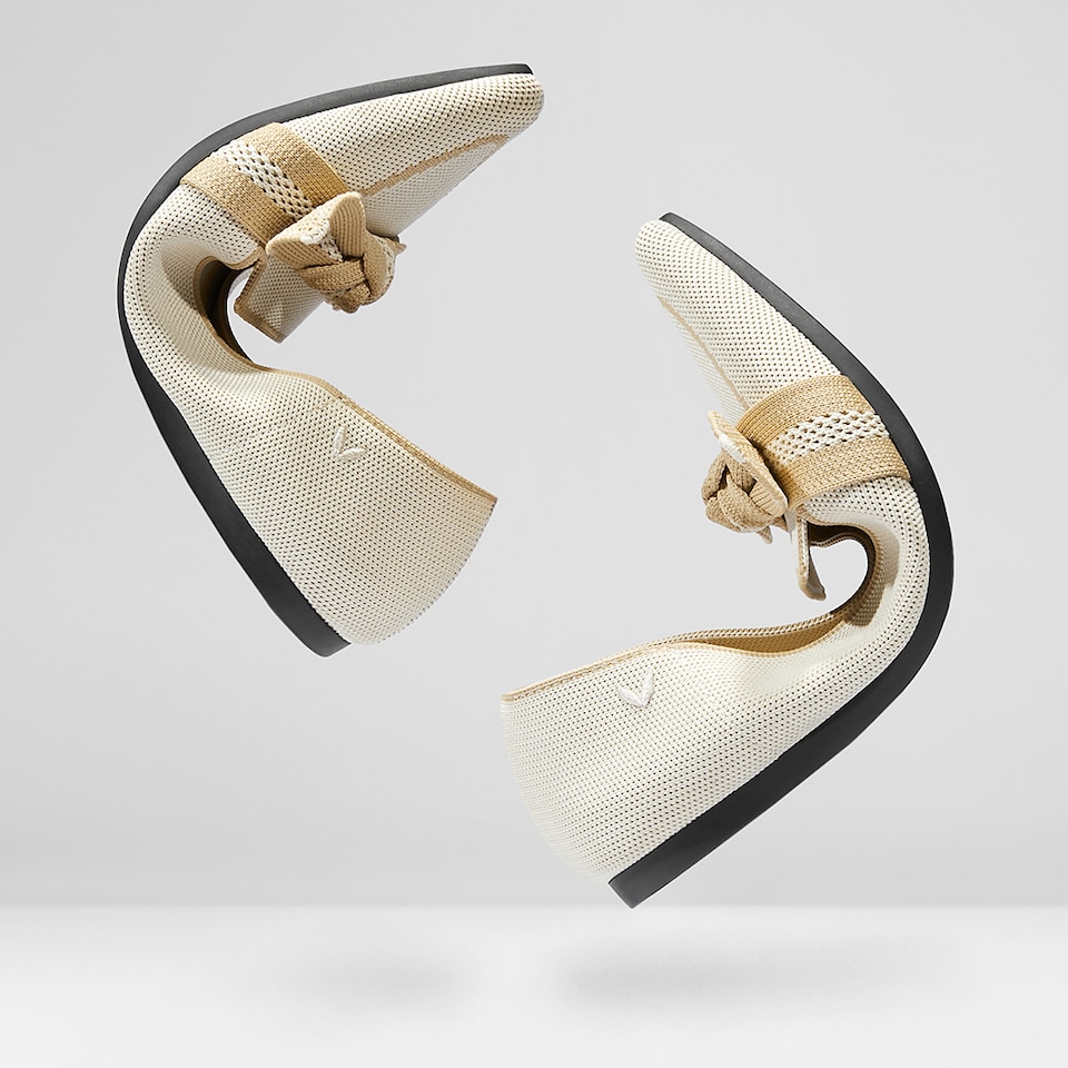 Michelle Pointed-toe Loafers in Cream Ivory | Women's Sustainable, Washable and Stylish Shoes | VIVAIA