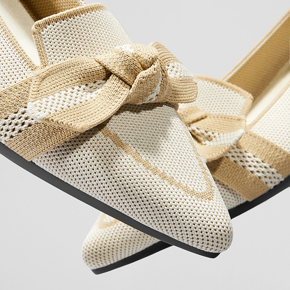 Michelle Pointed-toe Loafers in Cream Ivory | Women's Sustainable, Washable and Stylish Shoes | VIVAIA