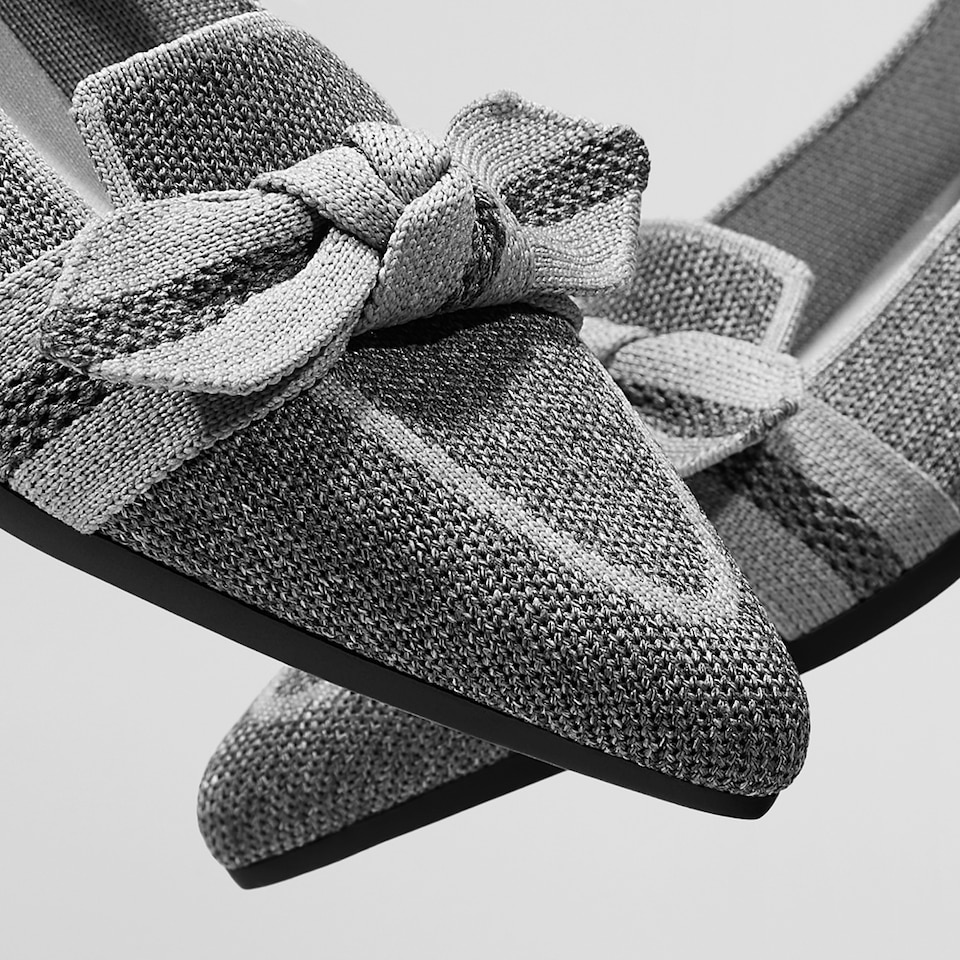 Michelle Pointed-toe Loafers in Pale Grey | Women's Sustainable, Washable and Stylish Shoes | VIVAIA