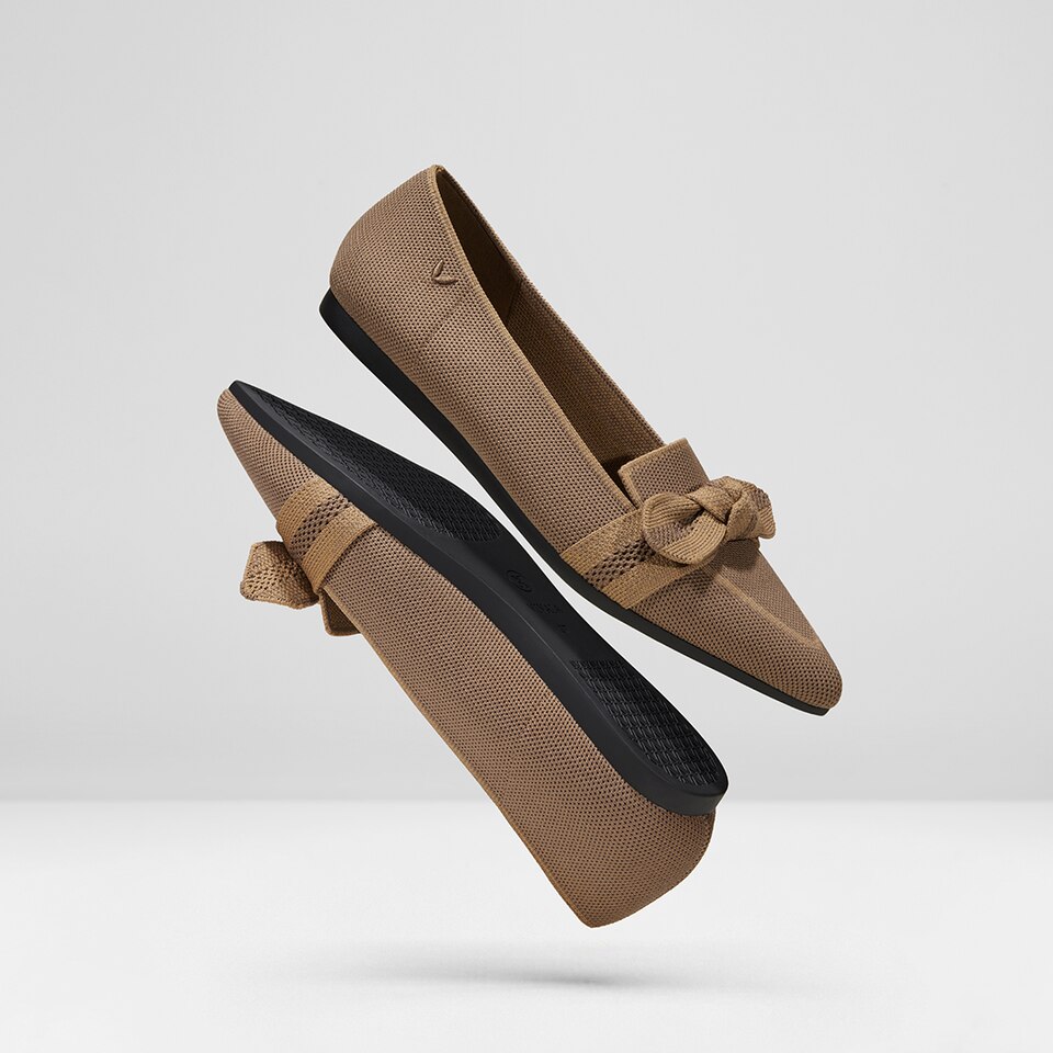 Michelle Pointed-toe Loafers in Coffee Brown | Women's Sustainable, Washable and Stylish Shoes | VIVAIA