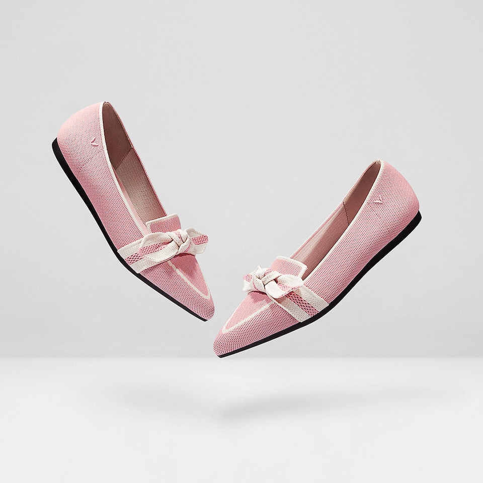 Michelle Pointed-toe Loafers in Pale Pink | Women's Sustainable, Washable and Stylish Shoes | VIVAIA