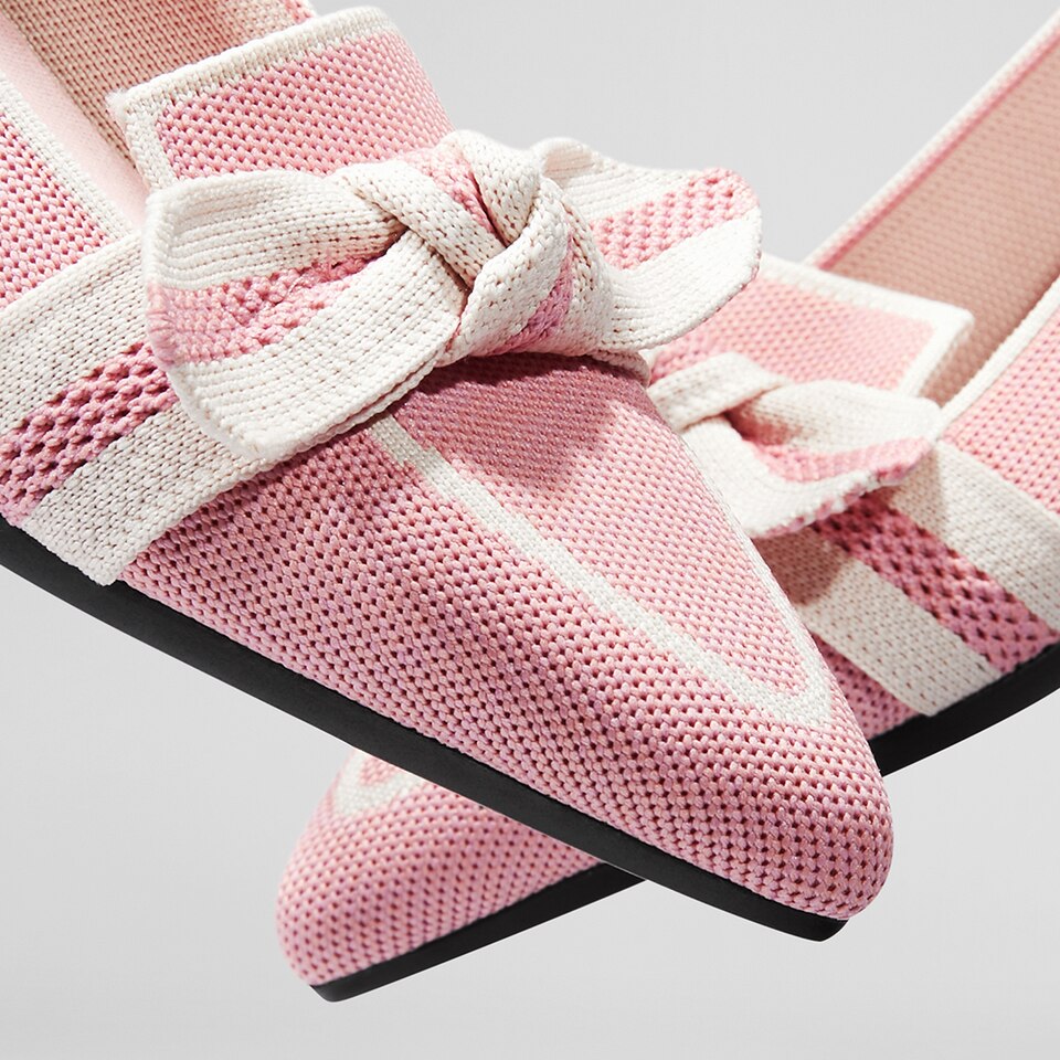 Michelle Pointed-toe Loafers in Pale Pink | Women's Sustainable, Washable and Stylish Shoes | VIVAIA