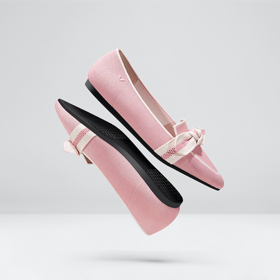 Michelle Pointed-toe Loafers in Pale Pink | Women's Sustainable, Washable and Stylish Shoes | VIVAIA