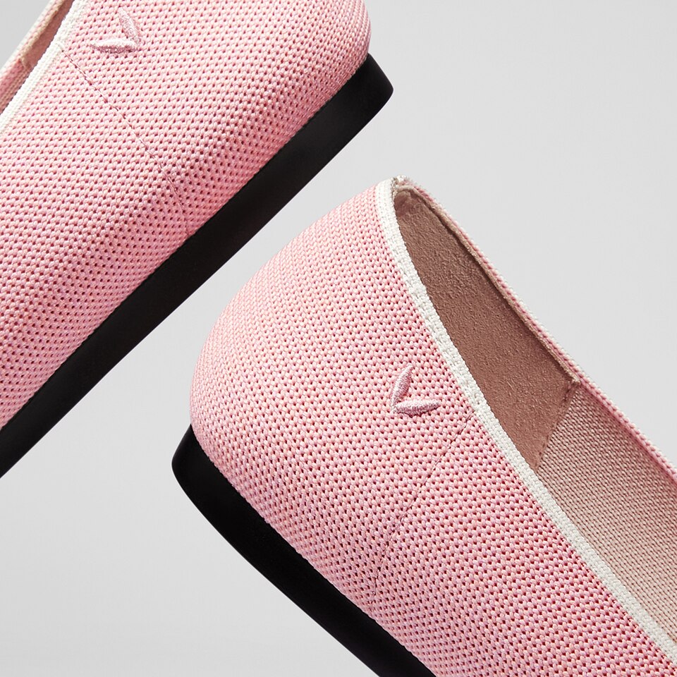 Michelle Pointed-toe Loafers in Pale Pink | Women's Sustainable, Washable and Stylish Shoes | VIVAIA