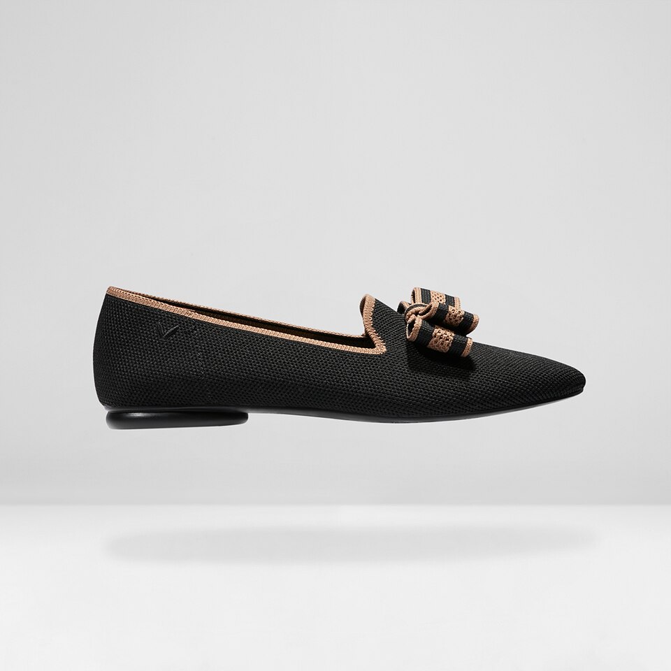 Nadine Round-toe Loafers in Black - Women's Loafer Shoes | VIVAIA