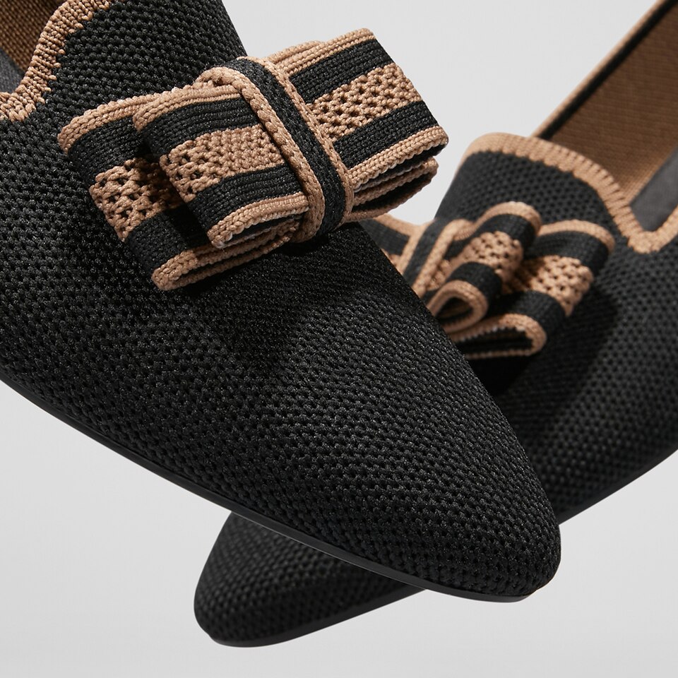 Nadine Round-toe Loafers in Black - Women's Loafer Shoes | VIVAIA