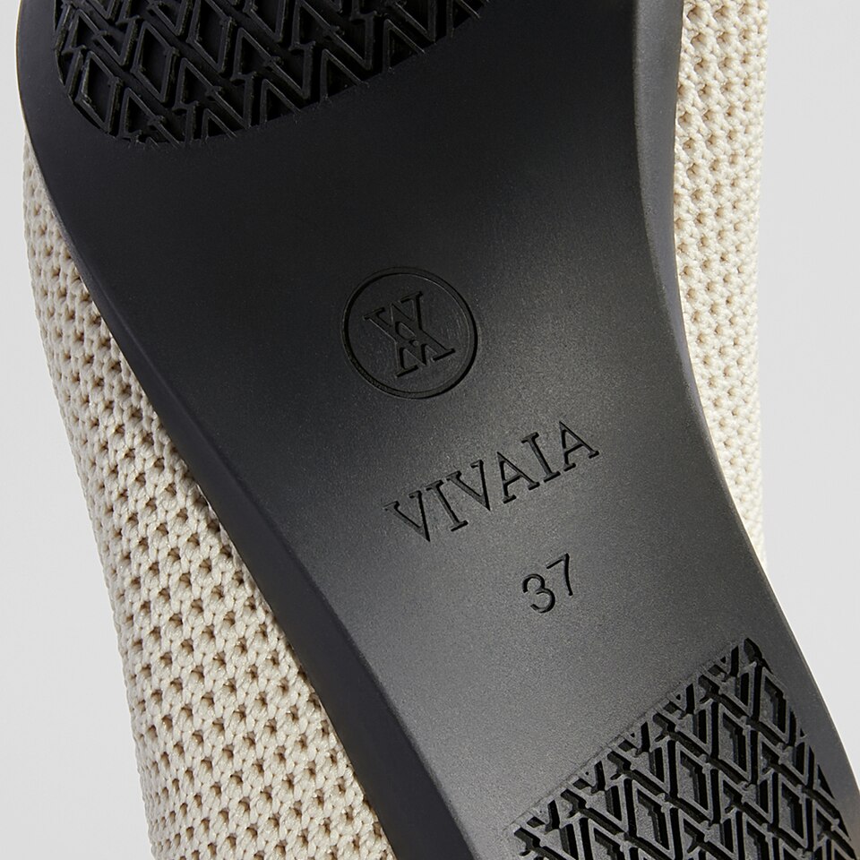 Amy Pointed-Toe Ballet Flats in Cream Ivory | Women's Sustainable, Washable and Stylish Shoes | VIVAIA