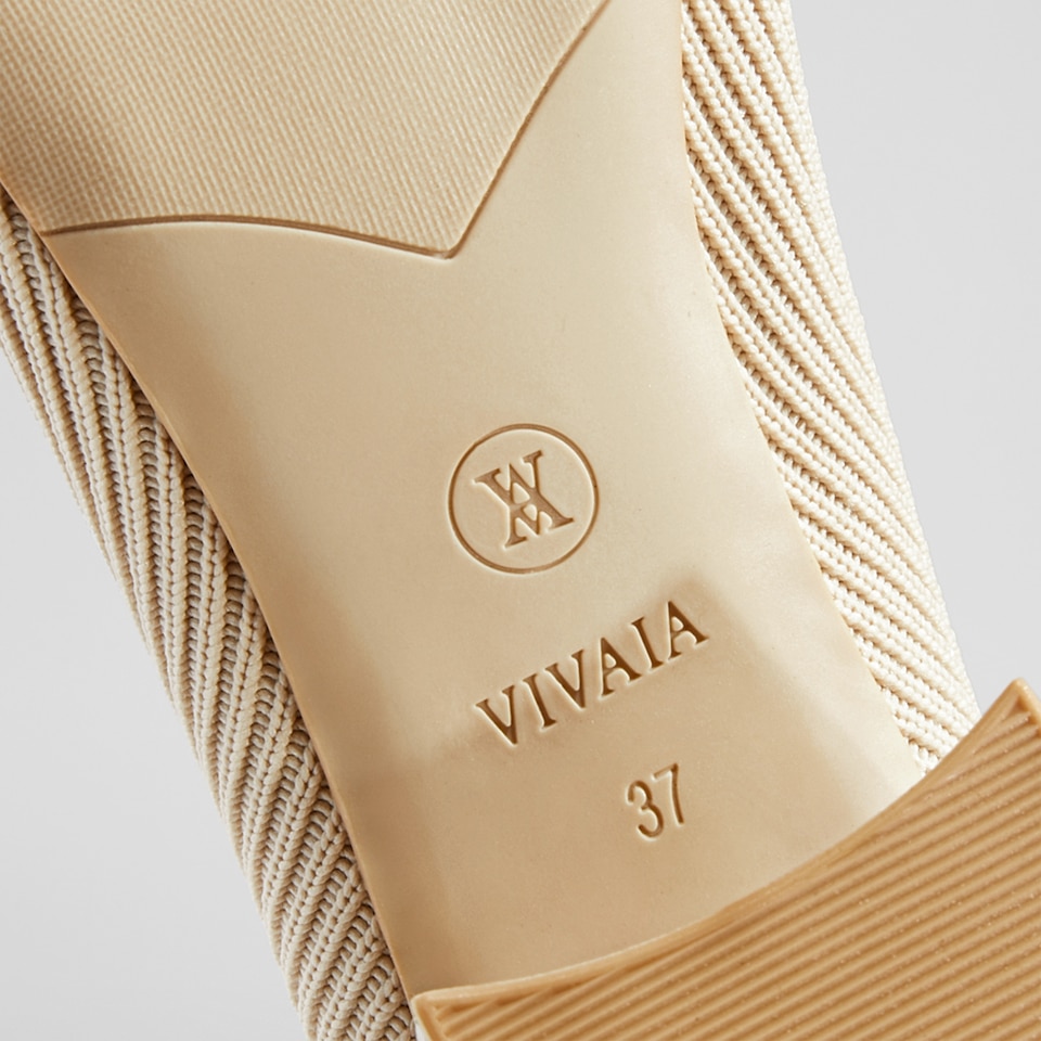 Melody Square-toe Heels in Cream Ivory | Women's Sustainable and Stylish Shoes | VIVAIA