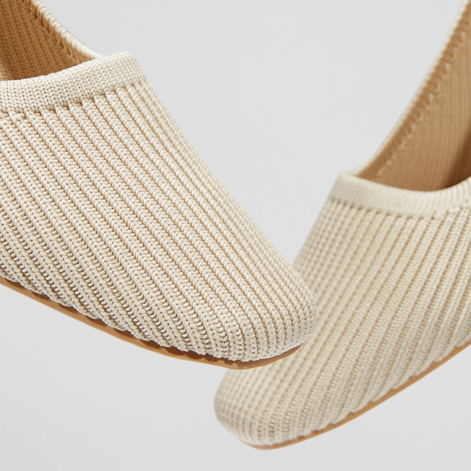 Melody Square-toe Heels in Cream Ivory | Women's Sustainable and Stylish Shoes | VIVAIA