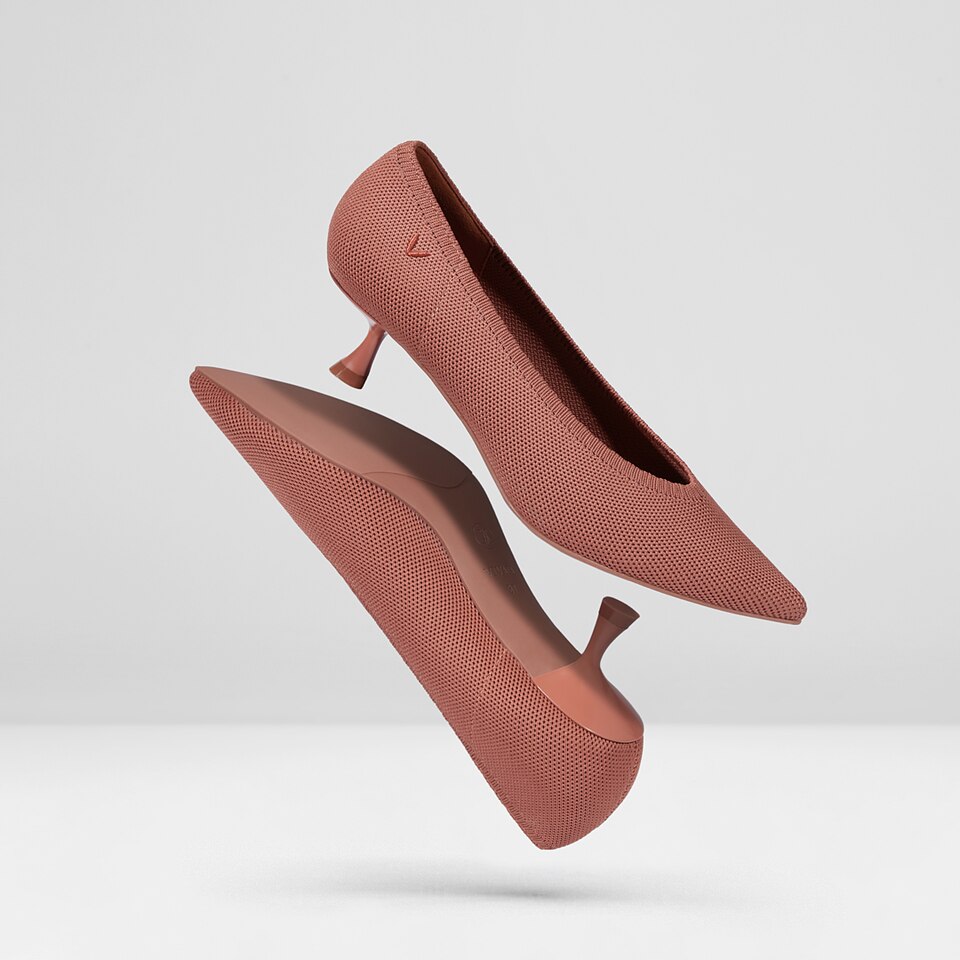 Women's Sustainable, Washable & Comfortable Kitten Heels | Gray | VIVAIA.CO
