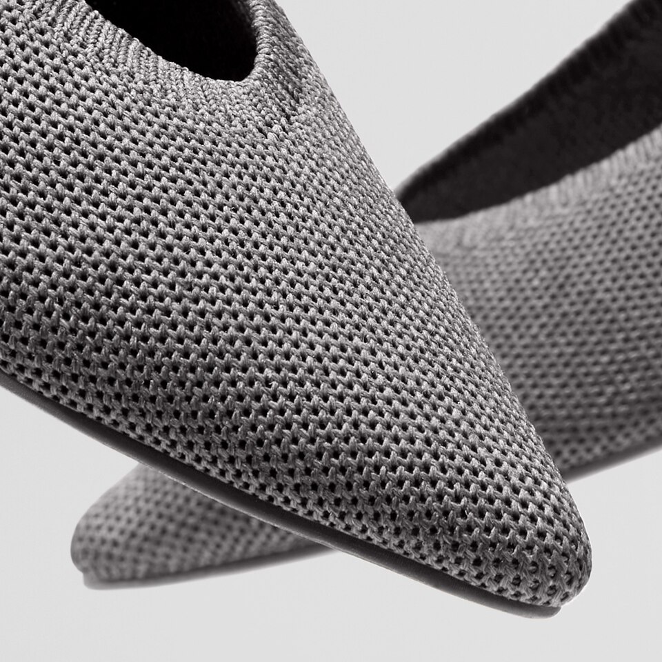 Women's Sustainable, Washable & Comfortable Kitten Heels | Gray | VIVAIA.CO