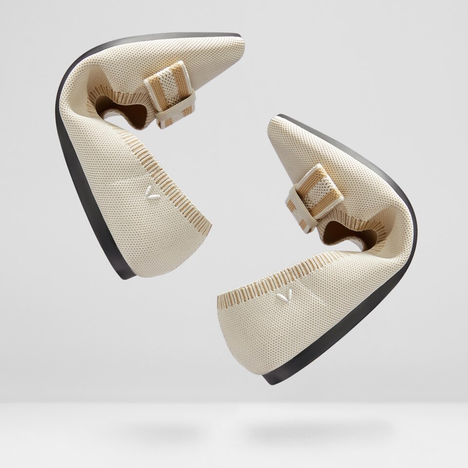 Esther Pointy Flats in Cream Ivory | Women's Sustainable, Washable and Stylish Shoes | VIVAIA