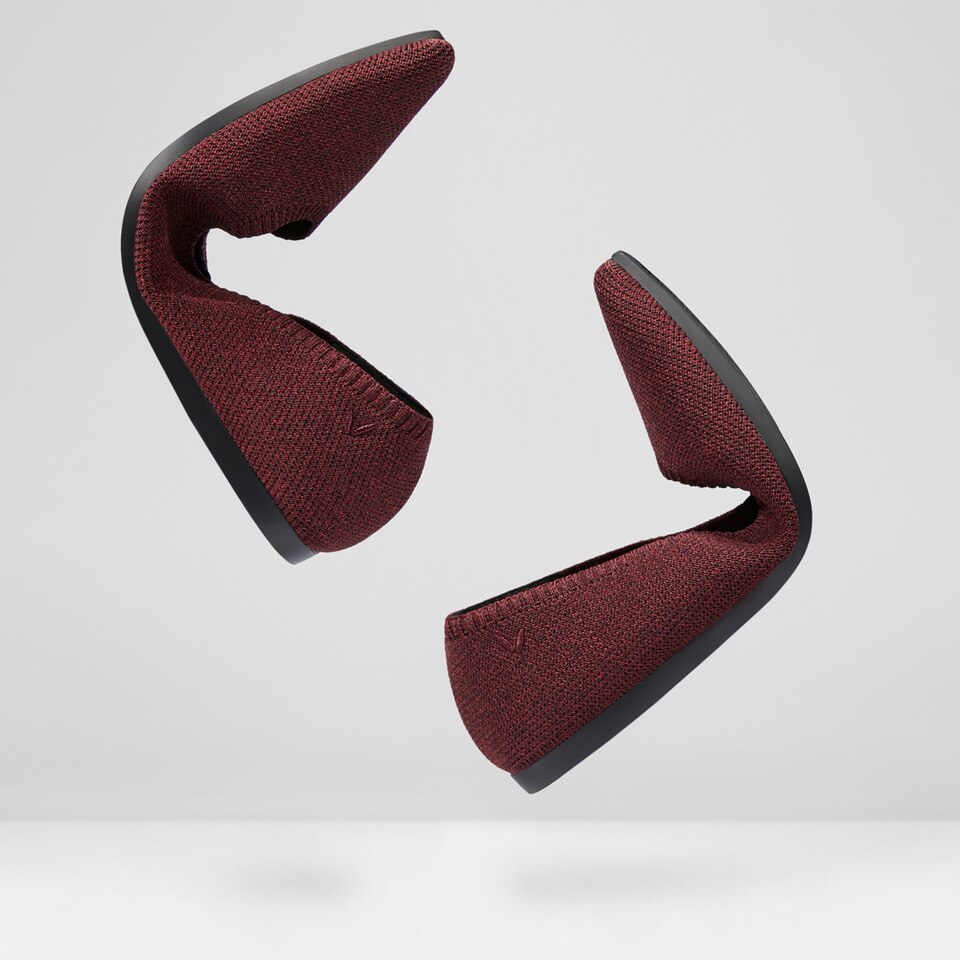 Aria 2.0 Pointy Flats in Garnet Red | Women's Sustainable, Washable and Stylish Shoes | VIVAIA