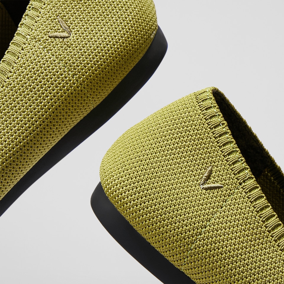 Aria 2.0 Pointy Flats in Olive Green | Women's Sustainable, Washable and Stylish Shoes | VIVAIA