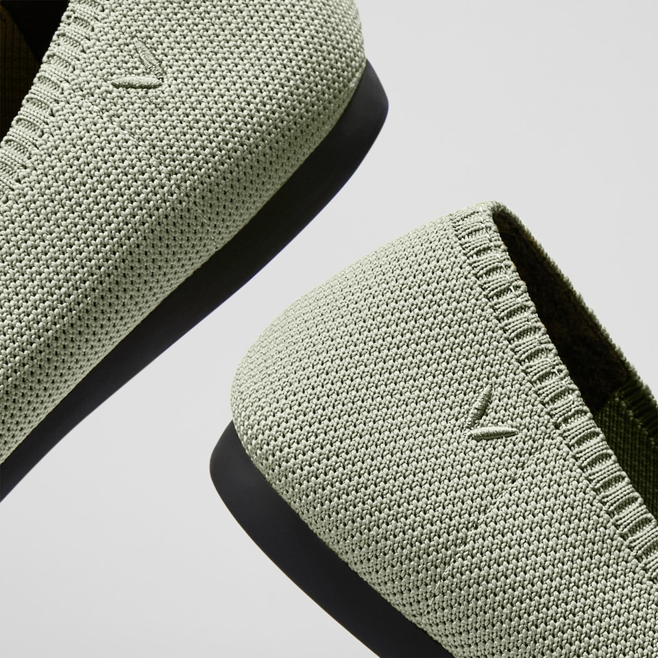 Aria 2.0 Pointy Flats in Mint Gray | Women's Sustainable, Washable and Stylish Shoes | VIVAIA