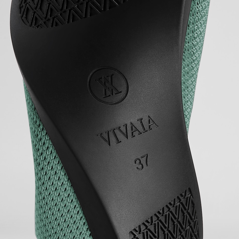 Aria 2.0 Pointy Flats in Teal Green | Women's Sustainable, Washable and Stylish Shoes | VIVAIA