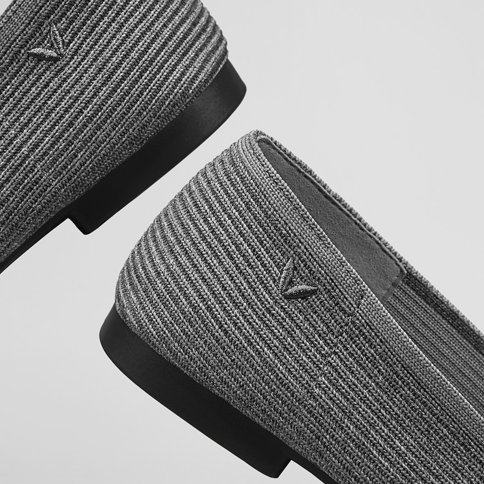 Margot Square-toe Flats in Rich Grey | Women's Sustainable, Washable and Stylish Shoes | VIVAIA