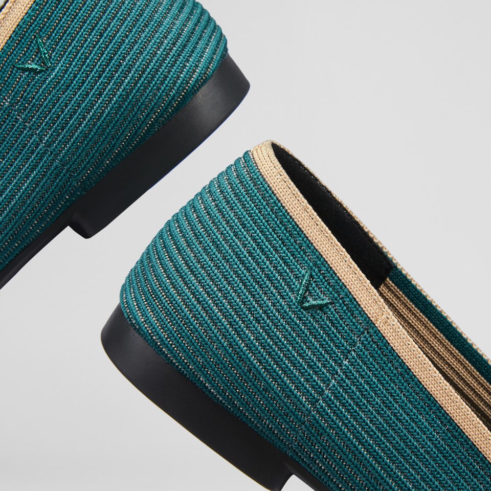 Margot Square-toe Flats in Sacramento Green | Women's Sustainable, Washable and Stylish Shoes | VIVAIA