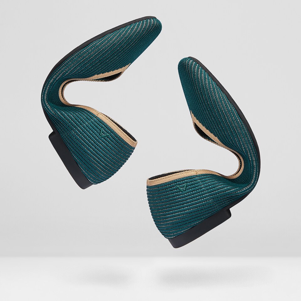 Margot Square-toe Flats in Sacramento Green | Women's Sustainable, Washable and Stylish Shoes | VIVAIA