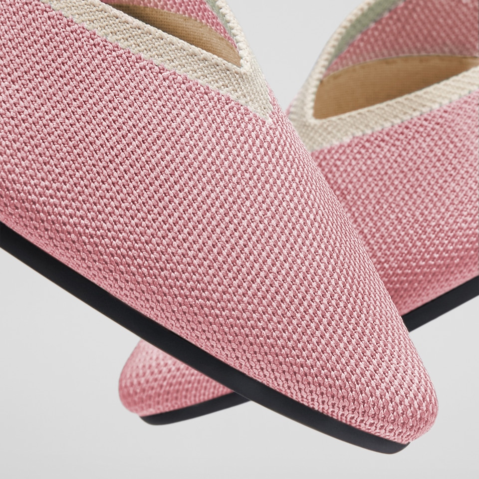 Vienna Pointy Flats in Ash Rose | Women's Sustainable, Washable and Stylish Shoes | VIVAIA